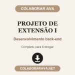 Portfólio Individual Projeto de extensão I Desenvolvimento back-end