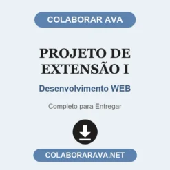 Projeto de Extensão I de Desenvolvimento WEB pronto para entregar