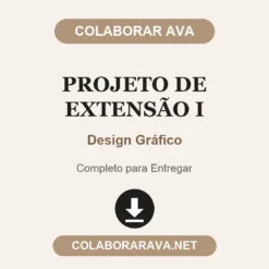 Projeto de Extensão I de Design Gráfico pronto para entregar