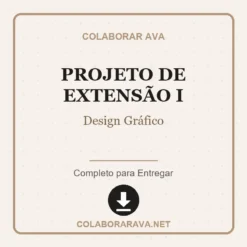 Projeto de Extensão I de Design Gráfico pronto para download