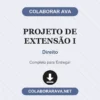 Projeto de Extensão I de Direito pronto para download