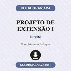 Projeto de Extensão I de Direito pronto para download