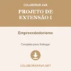 Projeto de Extensão I de Empreendedorismo pronto para download