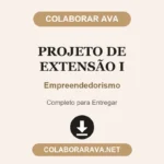 Projeto de extensão I Empreendedorismo