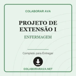 Projeto de Extensão I de ENFERMAGEM pronto para download