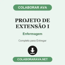 Projeto de Extensão I de Enfermagem pronto para entregar