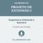 PROJETO DE EXTENSÃO I - ENGENHARIA AMBIENTAL E SANITÁRIA