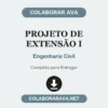 Projeto de Extensão I de Engenharia Civil pronto para entregar