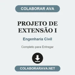 Projeto de Extensão I de Engenharia Civil pronto para entregar