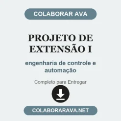 Projeto de Extensão I de engenharia de controle e automação pronto para entregar