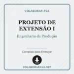 Projeto de extensão I Engenharia de Produção