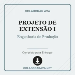 Projeto de Extensão I de Engenharia de Produção pronto para download