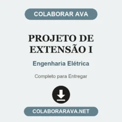 Projeto de Extensão I de Engenharia Elétrica pronto para entregar