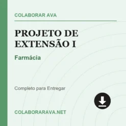 Projeto de Extensão I de Farmácia pronto para download