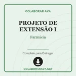 Portfólio Individual Projeto de Extensão I Farmácia
