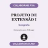 Projeto de Extensão I de Geografia pronto para entregar