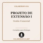 Projeto de extensão I Gestão Comercial