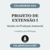 Projeto de Extensão I de Gestão da Produção Industrial pronto para entregar