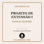 Projeto de Extensão I Gestão da Qualidade