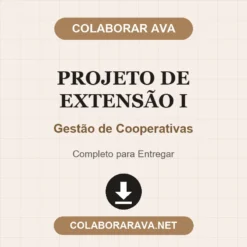 Projeto de Extensão I de Gestão de Cooperativas pronto para download