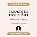 Projeto de Extensão I Gestão de Produto