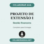 Portfólio Projeto de extensão I – Gestão financeira