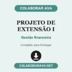 Projeto de extensão I Gestão financeira