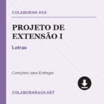 Projeto de Extensão I Letras