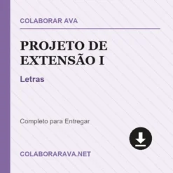 Projeto de Extensão I de Letras pronto para download