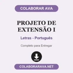 Projeto de Extensão I de Letras - Português pronto para entregar