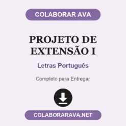 Projeto de Extensão I de Letras Português pronto para entregar