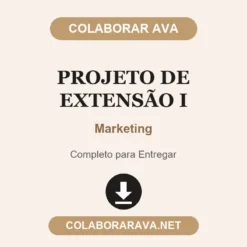 Projeto de Extensão I de Marketing pronto para entregar