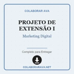 Projeto de Extensão I de Marketing Digital pronto para download