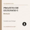 Projeto de Extensão I de Mediação pronto para download