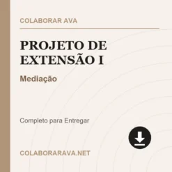 Projeto de Extensão I de Mediação pronto para download