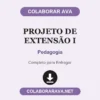 Projeto de Extensão I de Pedagogia pronto para entregar
