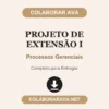 Projeto de Extensão I de Processos Gerenciais pronto para entregar