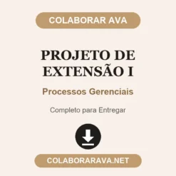 Projeto de Extensão I de Processos Gerenciais pronto para entregar