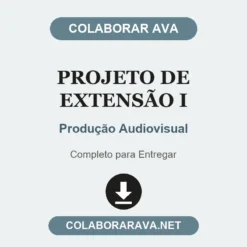 Projeto de Extensão I de Produção Audiovisual pronto para entregar