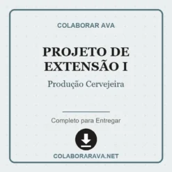 Projeto de Extensão I de Produção Cervejeira pronto para download