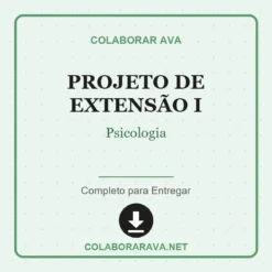 Projeto de Extensão I de Psicologia pronto para download