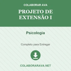 Projeto de Extensão I de Psicologia pronto para download