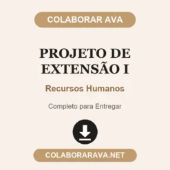 Projeto de Extensão I de Recursos Humanos pronto para entregar