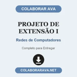 Projeto de Extensão I de Redes de Computadores pronto para entregar