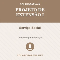 Projeto de Extensão I de Serviço Social pronto para download