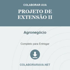 Projeto de Extensão II de Agronegócio pronto para download