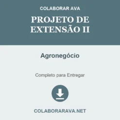 Projeto de Extensão II de Agronegócio pronto para download