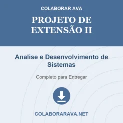 Projeto de Extensão II de Analise e Desenvolvimento de Sistemas pronto para download
