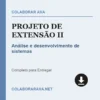 Projeto de Extensão II de Análise e desenvolvimento de sistemas pronto para download
