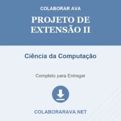 Projeto de Extensão II de Ciência da Computação pronto para download